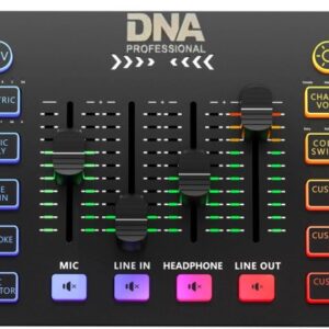 DNA Professional SC ONE - 2 kanalų analoginis mikšerinis pultas su įmontuotais garso efektais