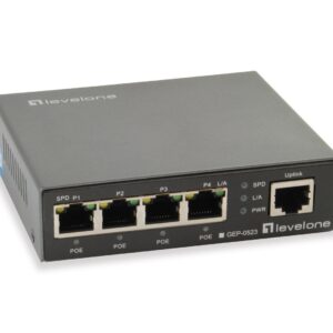 LevelOne GEP-0523 tinklo komutatorius Gigabit Ethernet (10/100/1000) Maitinimas per Eternetą (PoE) Juoda - Image 1