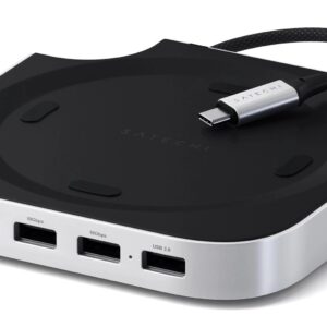 Satechi ST-GNMMES knyginių kompiuterių dokas / jungčių replikatorius Vielinis USB 3.2 Gen 2 (3.1 Gen 2) Type-C Sidabras