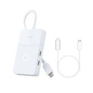 D-Link DUP-501 sąsajos šakotuvas USB 3.2 Gen 1 (3.1 Gen 1) Type-C 5000 Mbit/ai Balta - Image 1
