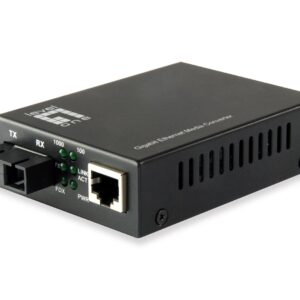 LevelOne GVT-2002 tinklo medijos keitiklis 1000 Mbit/ai 1310 nm Vienas režimas Juoda - Image 1