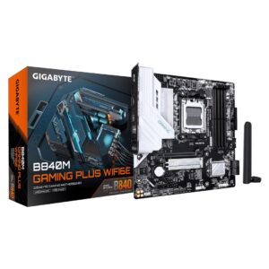 GIGABYTE B840M GAMING PLUS WIFI6E AMD B840 AM5 lizdas „micro ATX“