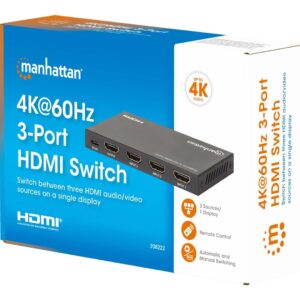 Manhattan 208222 vaizdo signalo jungiklis HDMI - Image 2