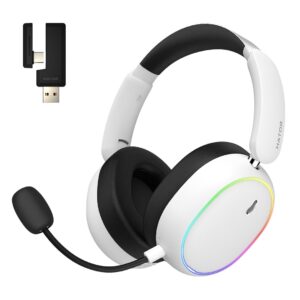 HATOR Phoenix 2 Wireless Laisvų rankų įranga Vielinis ir Bevielis Su lankeliu Žaidimams USB Type-C / USB Type-A Bluetooth Balta