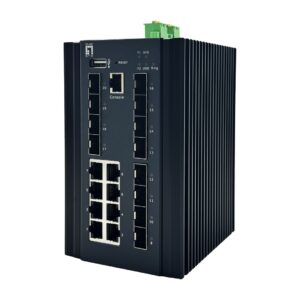 LevelOne IGX-2072 tinklo komutatorius Valdomas L2+ Gigabit Ethernet (10/100/1000) Juoda - Image 1