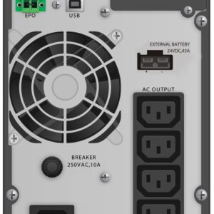 PowerWalker VFI 1000 TGB nepertraukiamo maitinimo resursai (UPS) Dviguba konversija (prisijungus) 1 kVA 900 W 4 AC išvestis(ys / čių) - Image 2
