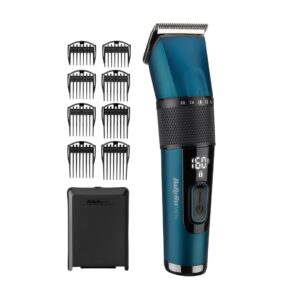 BaByliss Japanese Steel Digital Hair Clipper Juoda, Žalsvai mėlyna 45 Ličio-jonų (Li-Ion) - Image 2