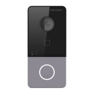 Hikvision DS-KV6113-WPE1(C) vaizdo telefonspynės sistema 2 MP Juoda, Pilka
