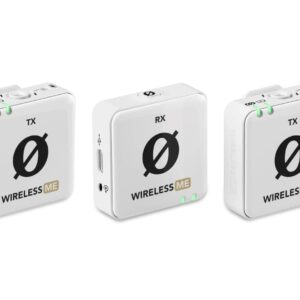 RØDE Wireless ME Dual White - kompaktiška belaidžio mikrofono sistema su dviem siųstuvais dviejų kanalų įrašymui - Image 2