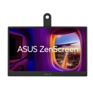 ASUS ZenScreen MB166CR kompiuterio monitorius 39,6 cm (15.6") 1920 x 1080 pikseliai „Full HD“ LCD Juoda - Image 2