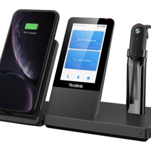 Yealink WH67 UC Laisvų rankų įranga Bevielis Ausinės su kabliukais, Su lankeliu, Kaklo raištis Biuras / skambučių centras Bluetooth Įkrovimo stovas Juoda - Image 2
