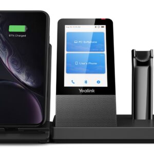 Yealink WH67 UC Laisvų rankų įranga Bevielis Ausinės su kabliukais, Su lankeliu, Kaklo raištis Biuras / skambučių centras Bluetooth Įkrovimo stovas Juoda - Image 3