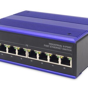 ASSMANN Electronic DN-650106 tinklo komutatorius Fast Ethernet (10/100) Juoda, Mėlyna - Image 1