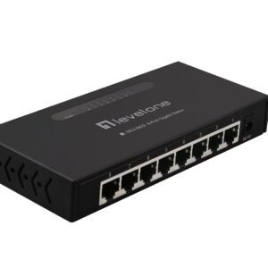 LevelOne GEU-0822 tinklo komutatorius Ne-valdomas Gigabit Ethernet (10/100/1000) Juoda - Image 1