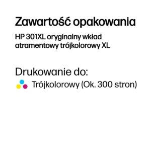 HP 301XL High Yield Tri-color Original Ink Cartridge - Image 2