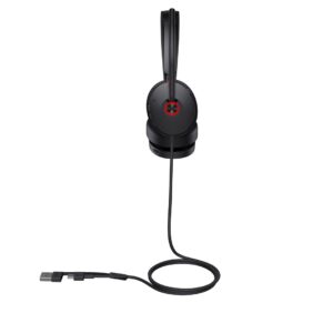 Yealink UH48 Dual Teams USB-C/A Laisvų rankų įranga Vielinis Su lankeliu Biuras / skambučių centras USB Type-C / USB Type-A Juoda - Image 2