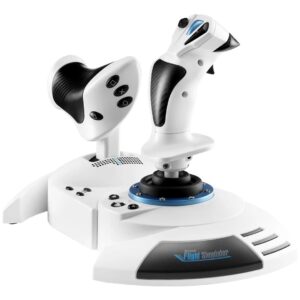 Thrustmaster T.Flight Hotas 5 Microsoft Flight Simulator Edition Balta USB Skraidymo simuliatorius Skaitmeninis PC, PlayStation 5, PlayStation 4