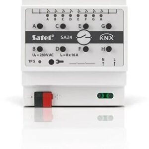 Satel KNX-SA24 išmanusis namų valdiklis DIN montavimas su bėgeliais Perjungimo mechanizmas 8 kanalai - Image 2