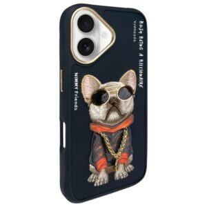 Nimmy dėklas Apple iPhone 16 6.1" black Glasses Cool Dog - Image 2