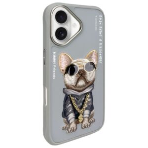 Nimmy dėklas Apple iPhone 16 6.1" gray Glasses Cool Dog - Image 2