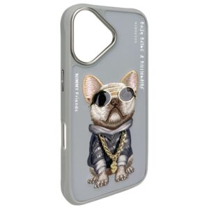 Nimmy dėklas Apple iPhone 16 6.1" gray Glasses Cool Dog - Image 4