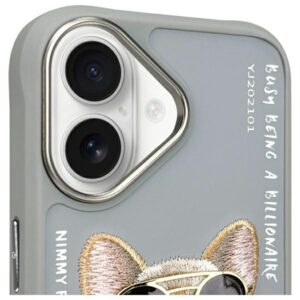Nimmy dėklas Apple iPhone 16 6.1" gray Glasses Cool Dog - Image 3