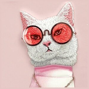 Nimmy dėklas Apple iPhone 16 6.1" pink Glasses Cool Cat - Image 9