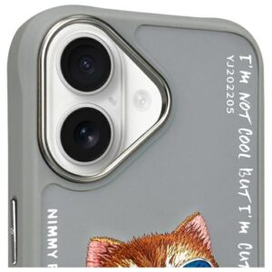 Nimmy dėklas Apple iPhone 16 6.1" gray Glasses Cool Cat - Image 3