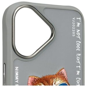Nimmy dėklas Apple iPhone 16 6.1" gray Glasses Cool Cat - Image 5