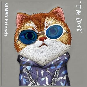 Nimmy dėklas Apple iPhone 16 Pro 6.3" gray Glasses Cool Cat - Image 7