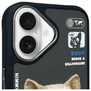 Nimmy dėklas Apple iPhone 16 6.1" juodos spalvos Cool&Cute 2.0 Dog - Image 3