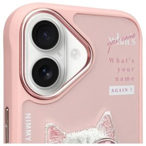 Nimmy dėklas Apple iPhone 16 6.1" rožinės spalvos Cool&Cute 2.0 Cat - Image 3