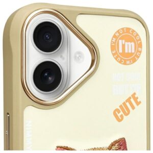 Nimmy dėklas Apple iPhone 16 6.1" khaki Cool&Cute 2.0 Cat - Image 3