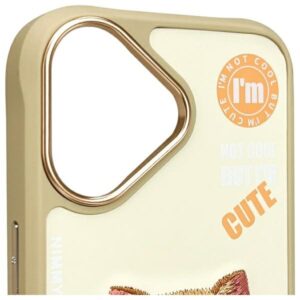 Nimmy dėklas Apple iPhone 16 6.1" khaki Cool&Cute 2.0 Cat - Image 5