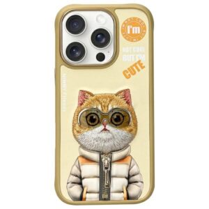 Nimmy dėklas Apple iPhone 16 Pro Max 6.9" khaki Cool&Cute 2.0 Cat