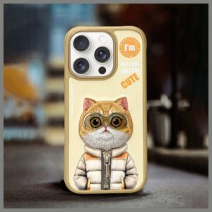 Nimmy dėklas Apple iPhone 16 Pro Max 6.9" khaki Cool&Cute 2.0 Cat - Image 8