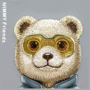 Nimmy dėklas Apple iPhone 16 6.1" pilkos spalvos Cool&Cute 2.0 Bear - Image 10