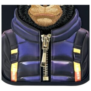 Nimmy dėklas Apple iPhone 16 6.1" juodos spalvos Cool&Cute 2.0 Monkey - Image 9