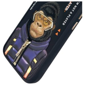Nimmy dėklas Apple iPhone 16 6.1" juodos spalvos Cool&Cute 2.0 Monkey - Image 7