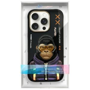 Nimmy dėklas Apple iPhone 16 Pro 6.3" juodos spalvos Cool&Cute 2.0 Monkey - Image 9