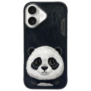 Nimmy dėklas Apple iPhone 16 6.1" juodos spalvos Big Eyed Pet 2.0 Panda