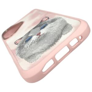 Nimmy dėklas Apple iPhone 16 6.1" rožinės spalvos Big Eyed Pet 2.0 Cat - Image 8