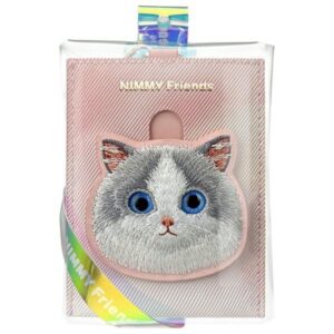 Nimmy card wallet rožinės spalvos Big Eyed Pet 2.0 Cat - Image 7