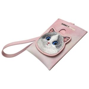 Nimmy card wallet rožinės spalvos Big Eyed Pet 2.0 Cat - Image 2