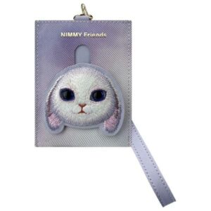 Nimmy card wallet violetinės spalvos Big Eyed Pet 2.0 Rabbit