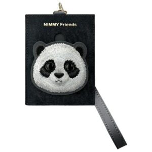 Nimmy 3in1 Set phone bag + wallet + locator case juodos spalvos Big Eyed Pet 2.0 Panda - Image 3