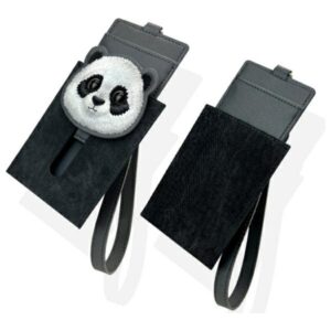 Nimmy 3in1 Set phone bag + wallet + locator case juodos spalvos Big Eyed Pet 2.0 Panda - Image 8