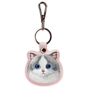 Nimmy 3in1 Set phone bag + wallet + locator case rožinės spalvos Big Eyed Pet 2.0 Cat - Image 4