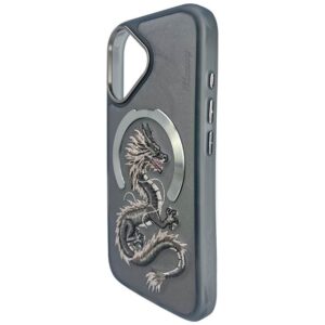 Nimmy Dragon MagSafe dėklas Apple iPhone 16 pilkos spalvos - Image 4