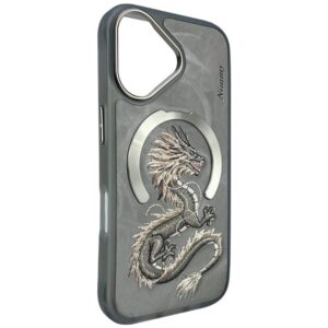 Nimmy Dragon MagSafe dėklas Apple iPhone 16 pilkos spalvos - Image 5